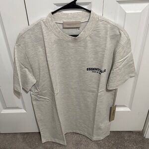 Fear of God Essentials Light Gray Short Sleeve Tee